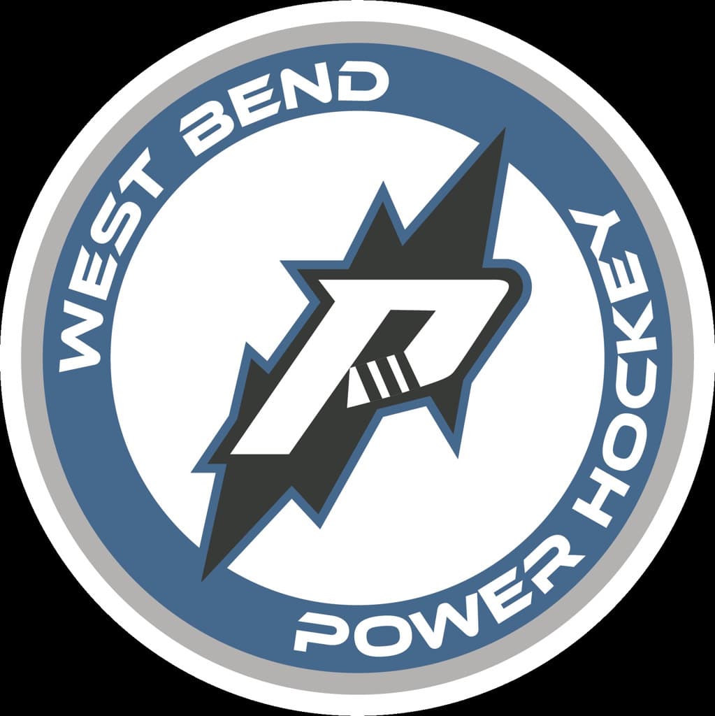 West Bend Power Hockey circular logo